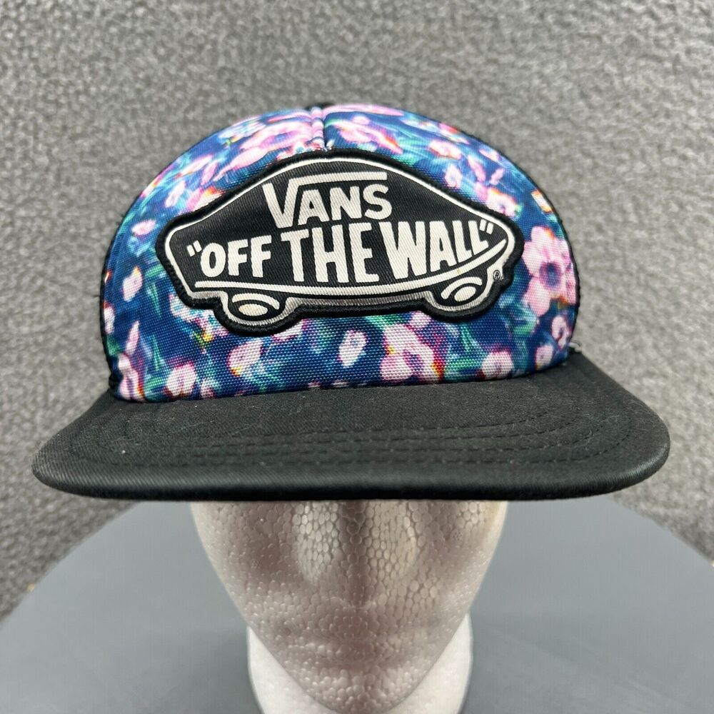 Vans Off The Wall Floral Skateboard Unisex Trucker Ball Cap Hat Snapback